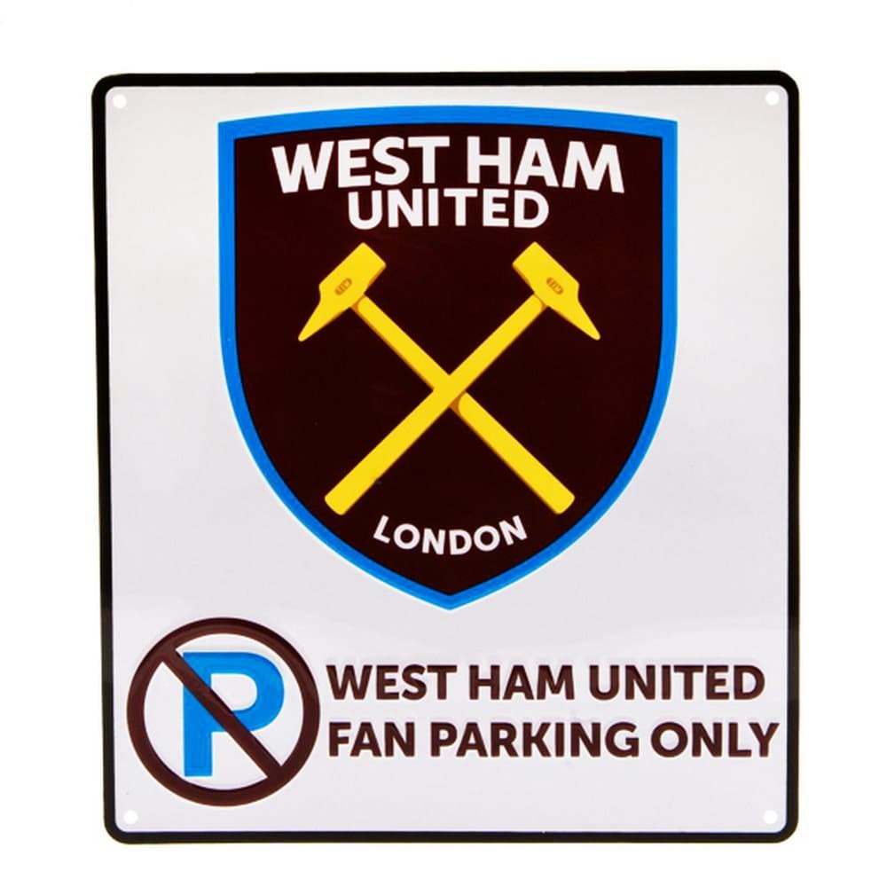 West Ham United FC Officiell skylt om parkeringsförbud