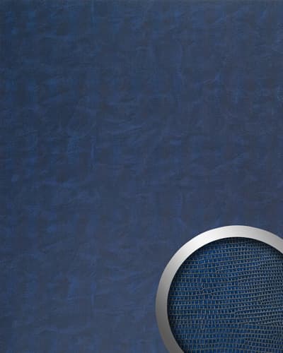 Vægpanel selvklæbende WallFace LEATHER 16986-SA iguana læder imitation tekstureret blank blå 2,6 m2