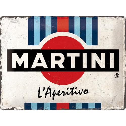 Metallskylt 30×40 cm Martini L'Aperitivo