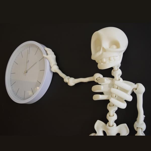 Flexibel dans/vägghängbar gör-det-själv skelettdekoration 76cm