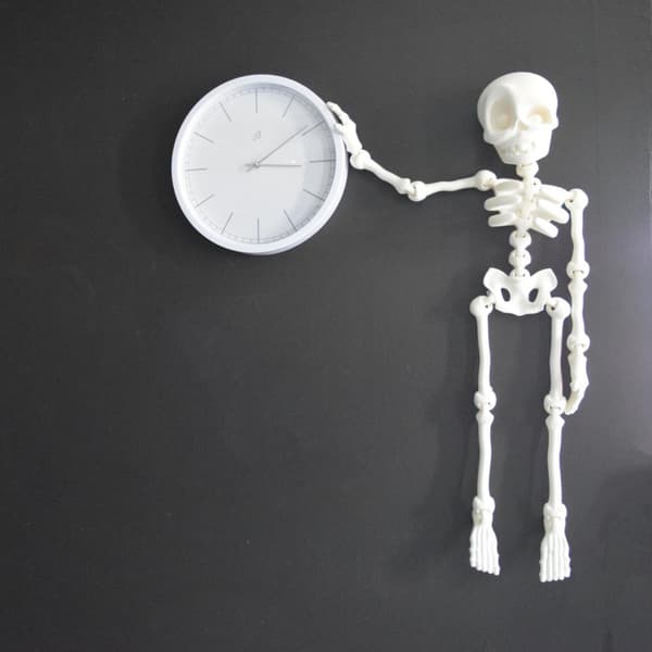 Flexibel dans/vägghängbar gör-det-själv skelettdekoration 76cm