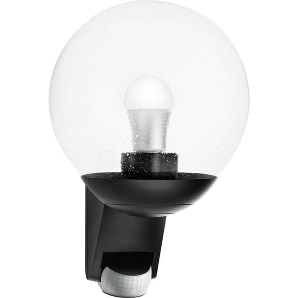 Steinel L 585 S 005535 Utomhusväggbelysning med rörelsedetektor Lågenergilampa, LED E27 60 W Svart Svart