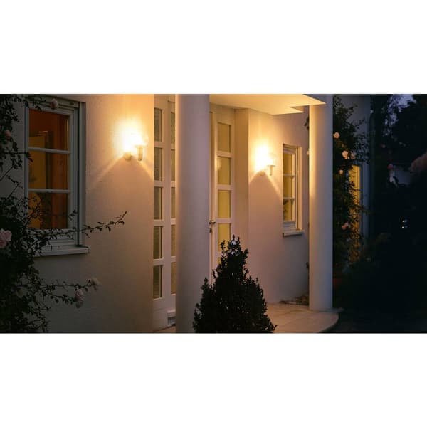 Steinel L 115 S 657413 Utomhusväggbelysning med rörelsedetektor Lågenergilampa, LED E27 60 W Vit