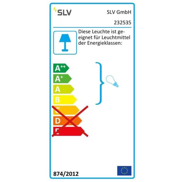 SLV Sitra Cube 232535 Utomhusväggbelysning Lågenergilampa, LED GX53 18 W Antracit