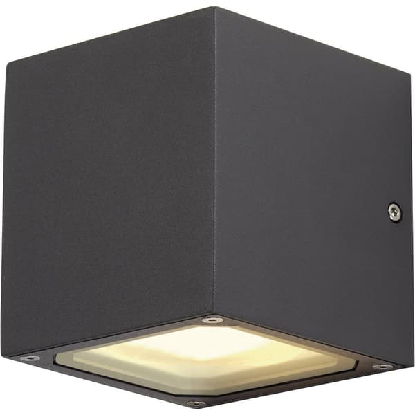 SLV Sitra Cube 232535 Utomhusväggbelysning Lågenergilampa, LED GX53 18 W Antracit