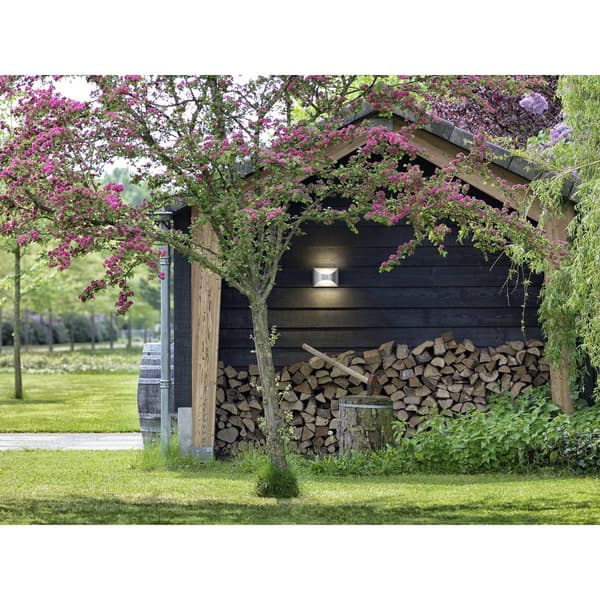 LED-utomhusväggbelysning med rörelsedetektor Philips Lighting Herb 172994716 LED fast installerad Max. effekt: 6 W Varm
