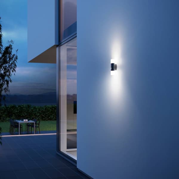 Steinel L 910 S 576202 LED-utomhusväggbelysning med rörelsedetektor LED LED fast installerad 9.8 W Antracit