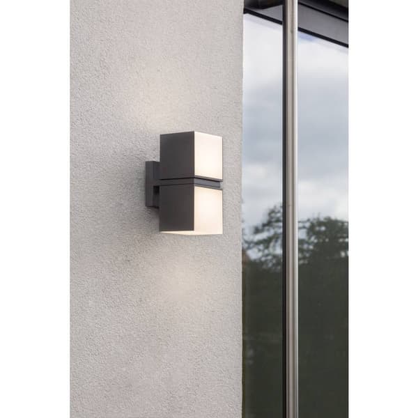 Lutec CUBA 5193801118 LED-utomhusväggbelysning Antracit
