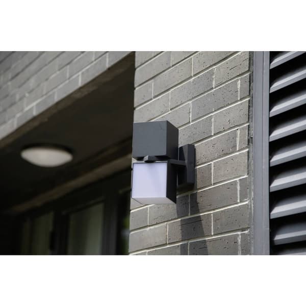 Lutec CUBA 5193801118 LED-utomhusväggbelysning Antracit