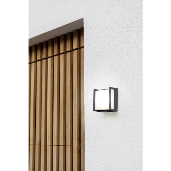 Lutec QUBO 5195401118 LED-utomhusväggbelysning Antracit