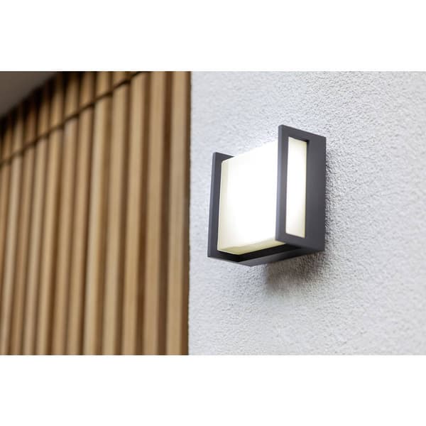 Lutec QUBO 5195401118 LED-utomhusväggbelysning Antracit