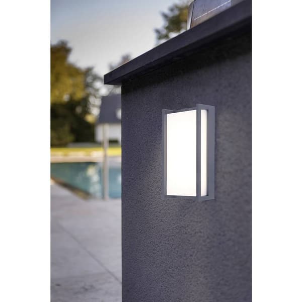 Lutec Qubo 5193001118 LED-utomhusväggbelysning LED LED fast installerad 18 W Antracit
