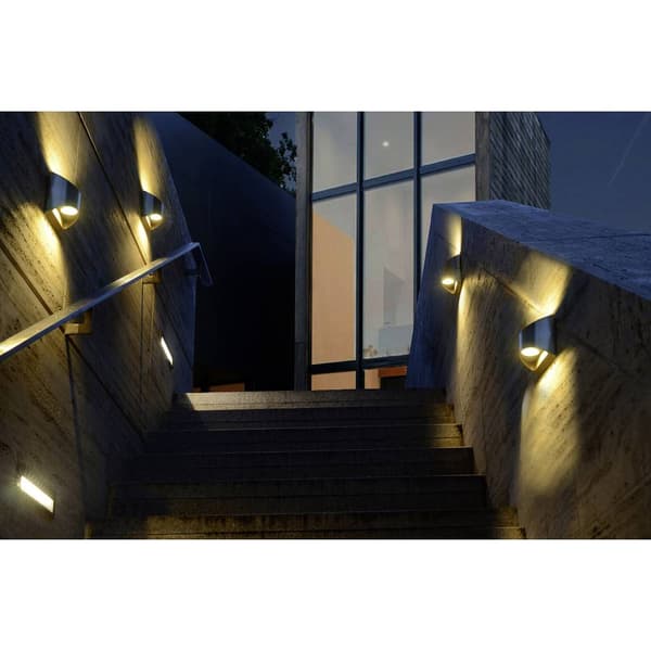Lutec Dodd ST5006 SMD LED-utomhusväggbelysning 7.5 W Rostfritt stål