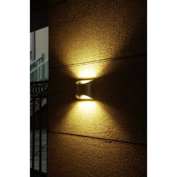 Lutec Dodd ST5006 SMD LED-utomhusväggbelysning 7.5 W Rostfritt stål