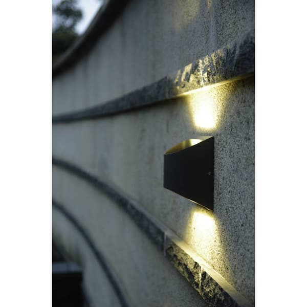 Lutec Bonn AL5006 GR SMD LED-utomhusväggbelysning 7.5 W Antracit
