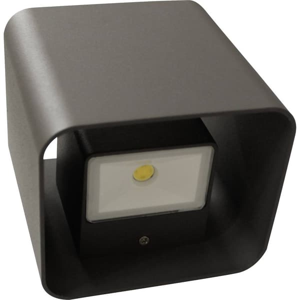 Lutec Dodd AL5005 GR SMD LED-utomhusväggbelysning 7.5 W Antracit