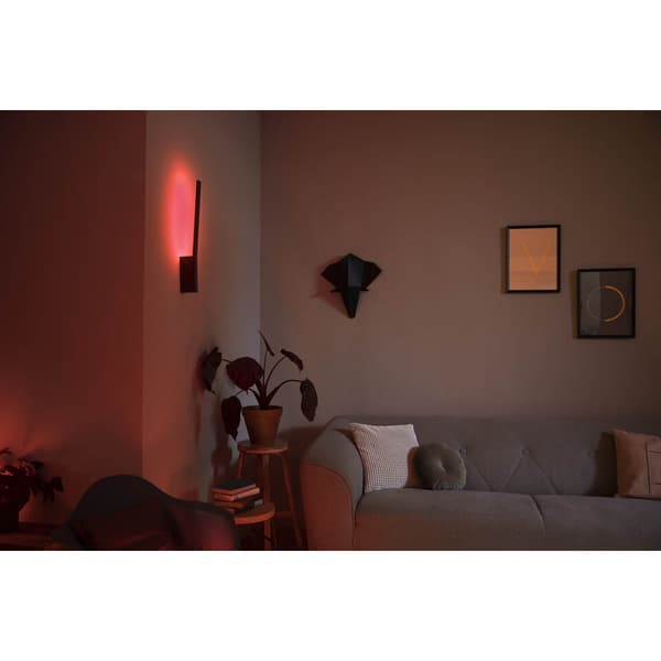 Philips Hue WCA Liane Vegglampe 12W Sort