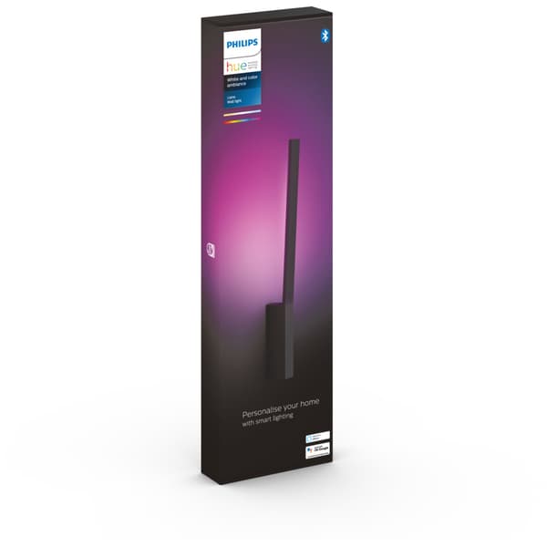 Philips Hue WCA Liane Vegglampe 12W Sort