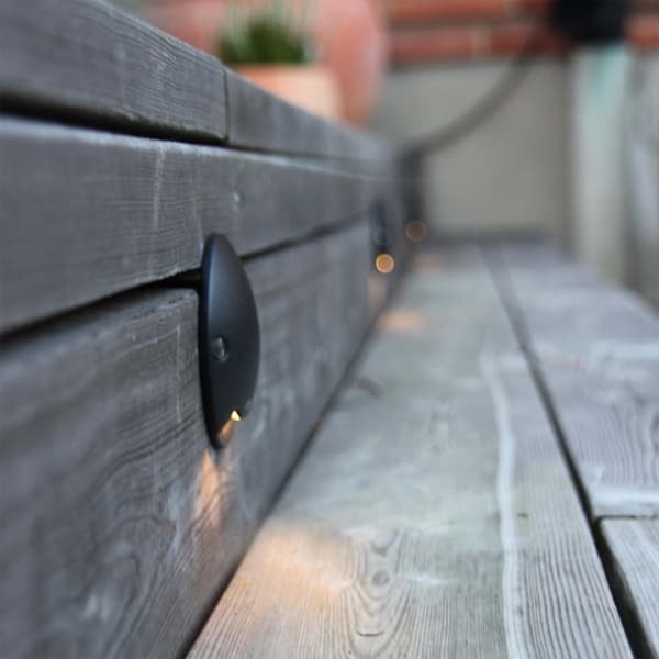 Zenit Vegg / terrasse armatur Sort