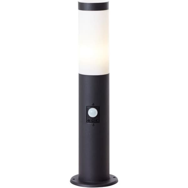 BRILLIANT - DODY Utomhuspollare - sensor ingår - svart färg - metall/plast E27 LED 1x10W