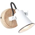 Miniatyrbillede 6 af 11: BRILLIANT lampe Frøvæg farve hvid / lyst træ | 1x PAR51, GU10, 5W, egnet til reflektorlamper (medfølger ikke) | Skala A ++ til E | Drejelige hoveder