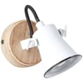 Miniatyrbillede 7 af 11: BRILLIANT lampe Frøvæg farve hvid / lyst træ | 1x PAR51, GU10, 5W, egnet til reflektorlamper (medfølger ikke) | Skala A ++ til E | Drejelige hoveder