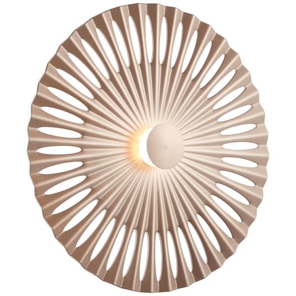 BRILLIANT lampa Phinx LED vägglampa 32cm brun / kaffe | 1x 12W LED integrerad, (1282lm, 3000K) | Skala A ++ till E | Dekorativ bakgrundsbelysning på v