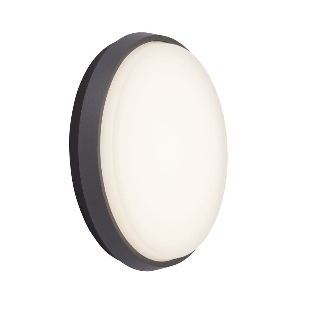 AEG lampa Letan LED-vägglampa utomhus 24 cm antracit / vit | 1x 23W LED integrerad (SMD), (2300lm, 3000K) | Skala A ++ till E | IP-skyddsklass: 54 - s