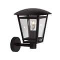 Miniatyrbild 1 av 2: BRILLIANT lampa Riley utomhusvägglampa stående svart | 1x A60, E27, 40W, lämplig för normala lampor (ingår ej) | Skala A ++ till E | IP-skyddsklass: 4