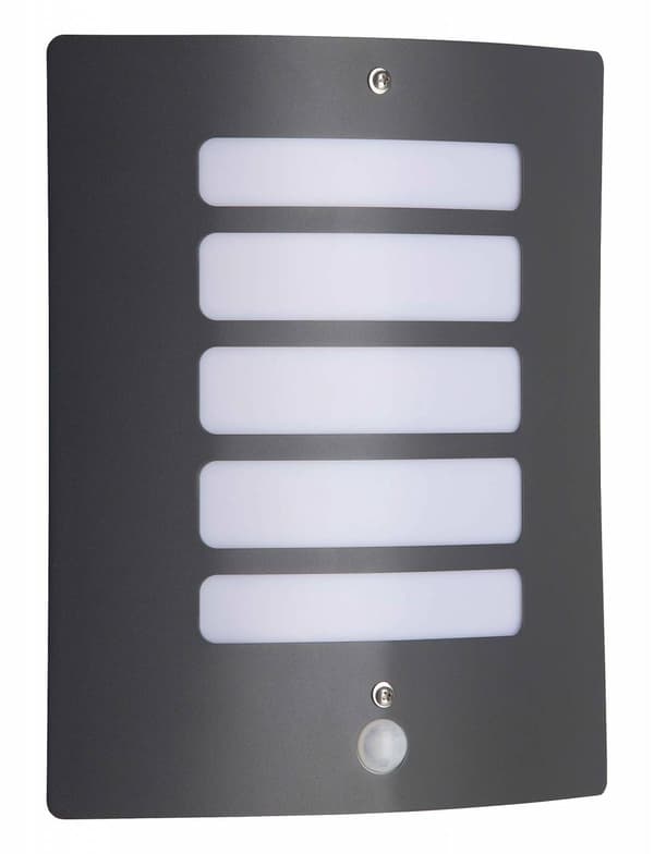 BRILLIANT lampe Todd udendørs væglampe bevægelsesdetektor antracit | 1x A60, E27, 60W, egnet til normale lamper (medfølger ikke) | Skala A ++ til E |