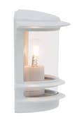 Miniatyrbillede 4 af 8: BRILLIANT lampe Hollywood udendørs væglampe hvid | 1x A60, E27, 60W, egnet til normale lamper (medfølger ikke) | Skala A ++ til E | IP beskyttelseskla