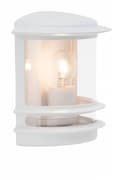Miniatyrbillede 5 af 8: BRILLIANT lampe Hollywood udendørs væglampe hvid | 1x A60, E27, 60W, egnet til normale lamper (medfølger ikke) | Skala A ++ til E | IP beskyttelseskla
