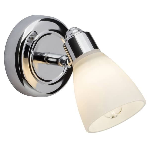 BRILLIANT lampe Kensington vægspot krom / hvid | 1x QT14, G9, 28W, egnet til stavlamper (medfølger ikke) | Skala A ++ til E | IP beskyttelsesklasse: 4