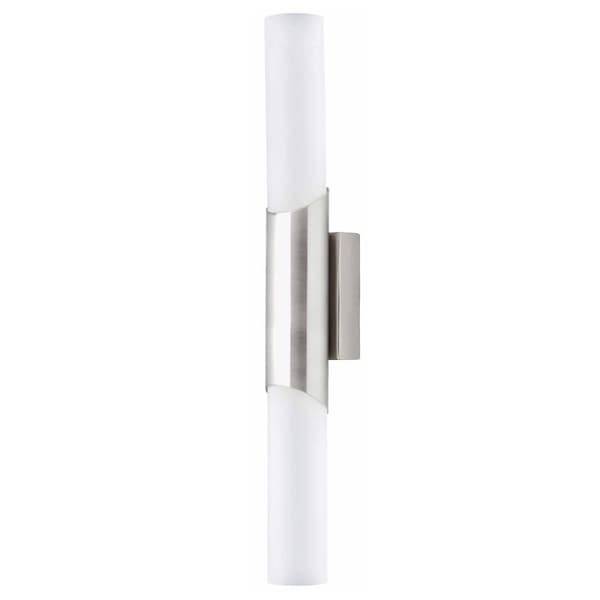 BRILLIANT lampa Andaluz vägglampa 2-flammar järn / matt glas | 2x C35, E14, 40W, lämplig för ljuslampor (ingår ej) | Skala A ++ till E | Lämplig för L