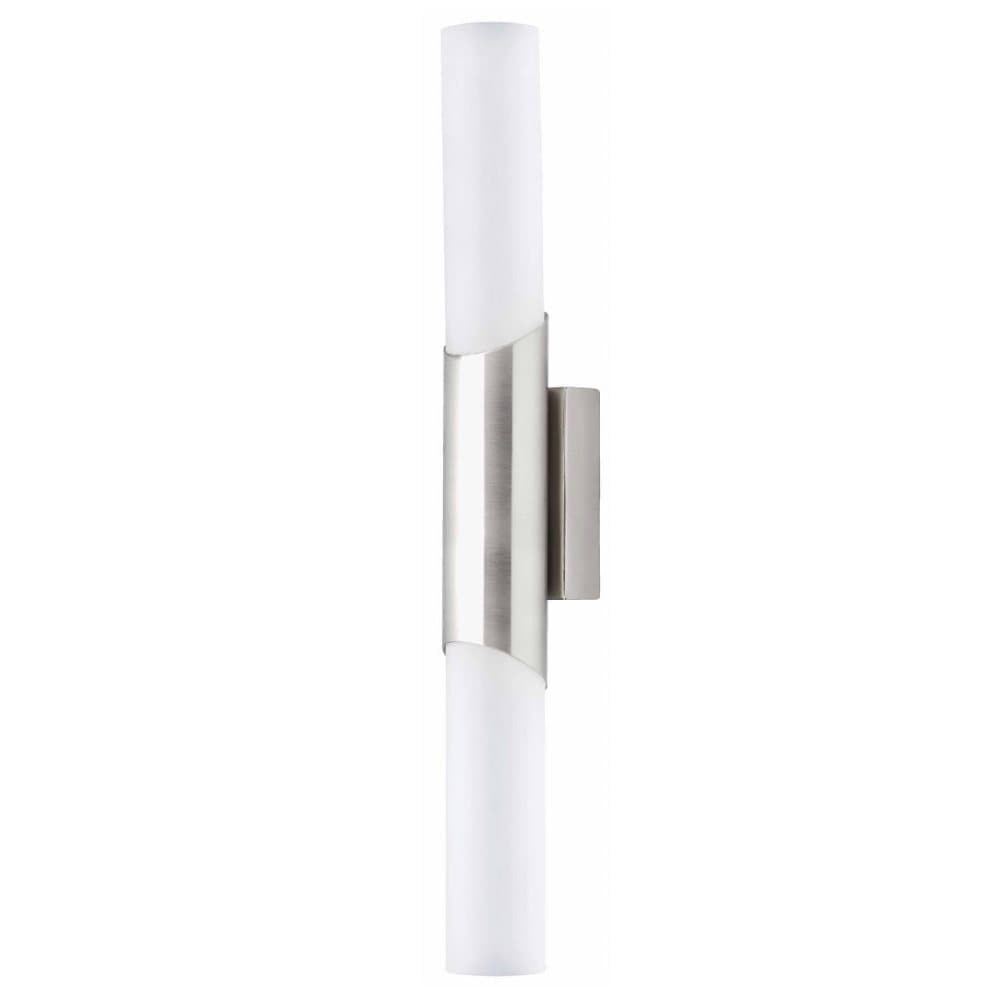 BRILLIANT lampa Andaluz vägglampa 2-flammar järn / matt glas | 2x C35, E14, 40W, lämplig för ljuslampor (ingår ej) | Skala A ++ till E | Lämplig för L