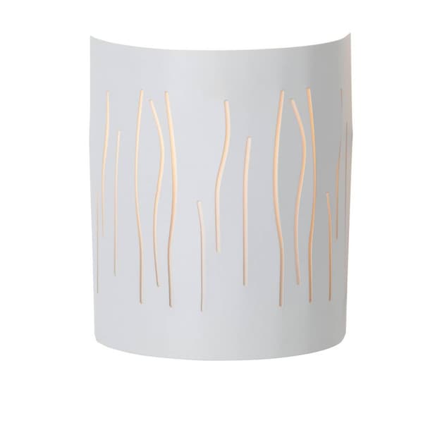 BRILLIANT lampe Kinley væg halvskal hvid | 1x A60, E27, 40W, egnet til normale lamper (medfølger ikke) | Skala A ++ til E | Velegnet til LED-lamper