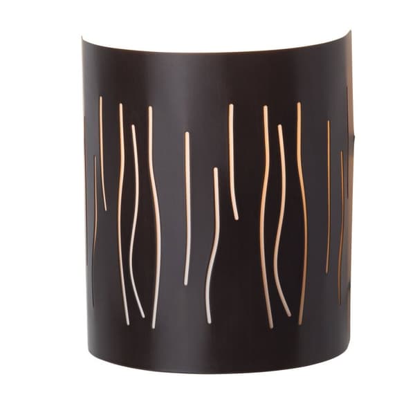 BRILLIANT lampuu Kinley-seinäkuori ruskea | 1x A60, E27, 40W, sopii normaaleille lampuille (ei sisälly) | Asteikko A ++ E | Sopii LED-lamppuihin