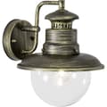 Miniatyrbillede 4 af 6: BRILLIANT lampe Artu udendørs væglampe hængende sort guld | 1x A60, E27, 60W, egnet til normale lamper (medfølger ikke) | Skala A ++ til E | IP beskyt