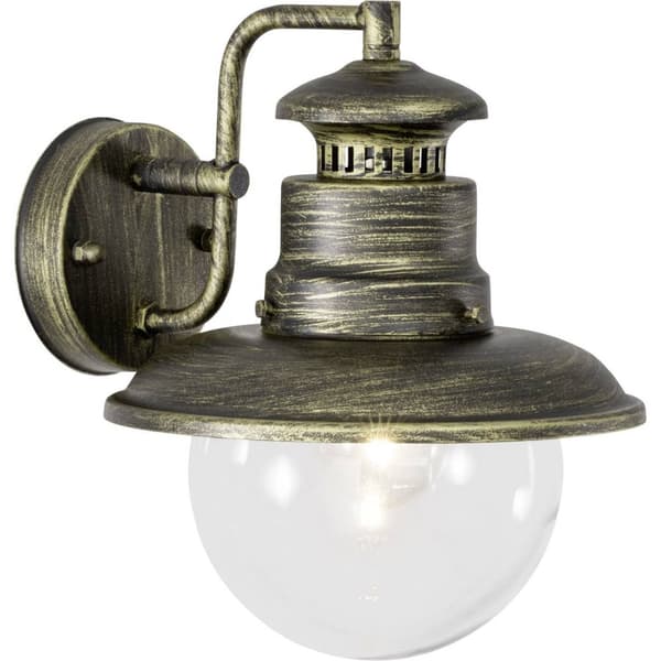 BRILLIANT lampe Artu udendørs væglampe hængende sort guld | 1x A60, E27, 60W, egnet til normale lamper (medfølger ikke) | Skala A ++ til E | IP beskyt