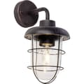 Miniatyrbild 1 av 2: BRILLIANT lampa Carlisle vägglampa utomhus hängande rostfärgad | 1x A60, E27, 46W, lämplig för normala lampor (ingår inte) | Skala A ++ till E | IP-sk