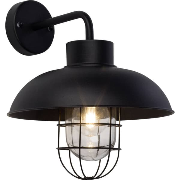 BRILLIANT lampa Portland vägglampa utomhus hängande svart | 1x A60, E27, 60W, lämplig för normala lampor (ingår ej) | Skala A ++ till E | IP-skyddskla