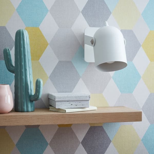 BRILLIANT lampa Yan väggströmställare vit | 1x A60, E27, 30W, lämplig för normala lampor (ingår inte) | Skala A ++ till E | Med vippbrytare