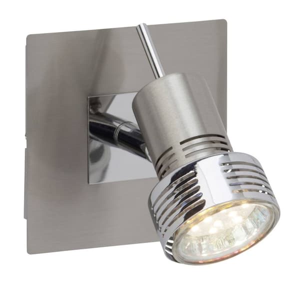 BRILLIANT lampa Kassandra LED väggfläckjärn / krom | 1x LED-PAR51, GU10, 3W LED-reflektorlampa ingår, (250lm, 3000K) | Skala A ++ till E | Svängbart h