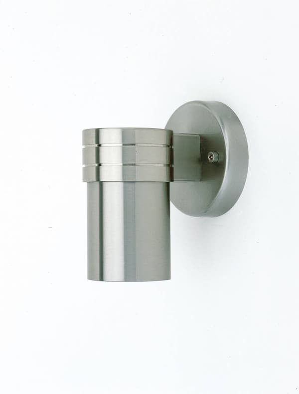 BRILLIANT lampe Hanni LED væglampe udendørs 1-flamme rustfrit stål | 1x LED-PAR51, GU10, 3W LED-reflektorlampe medfølger, (250lm, 3000K) | Skala A ++