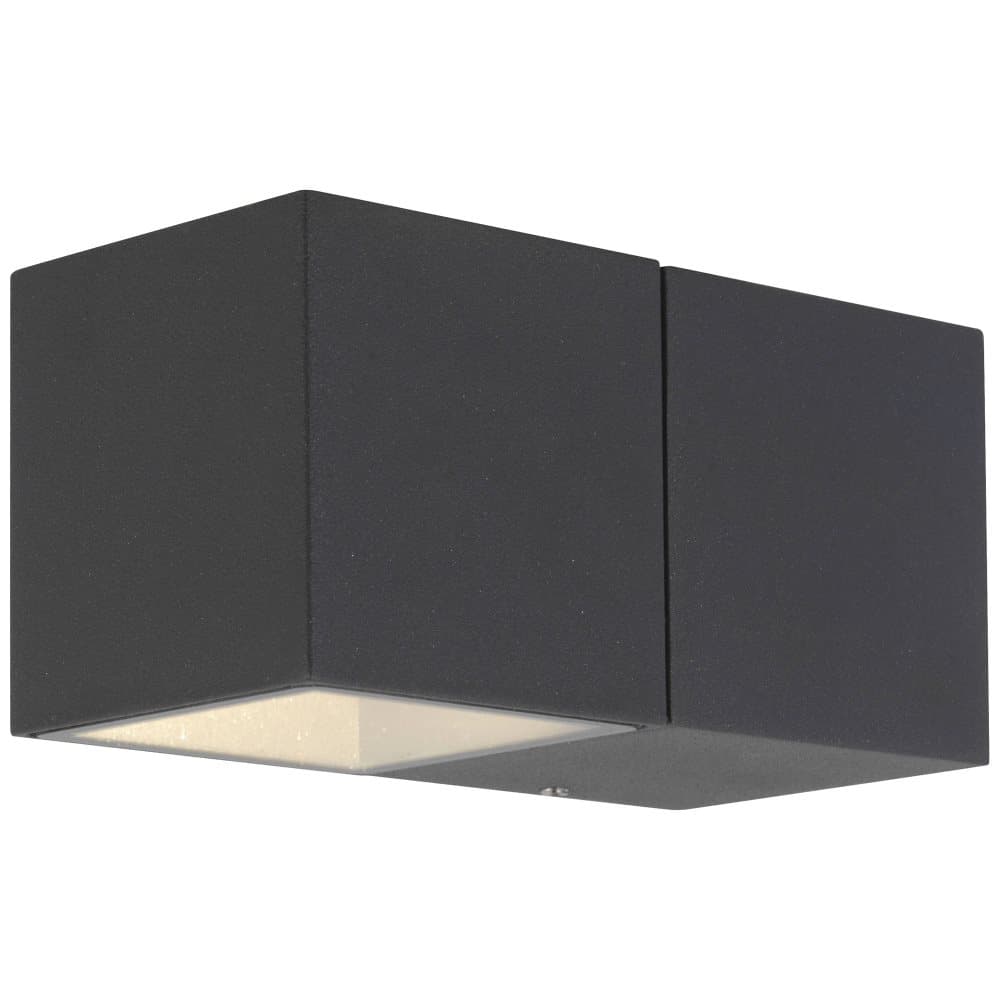 AEG lampa Daveen LED-vägglampa utomhus 1-flamma antracit | 1x 5,6 W LED integrerad (COB), (450lm, 3000K) | Skala A ++ till E | IP-skyddsklass: 54 - st