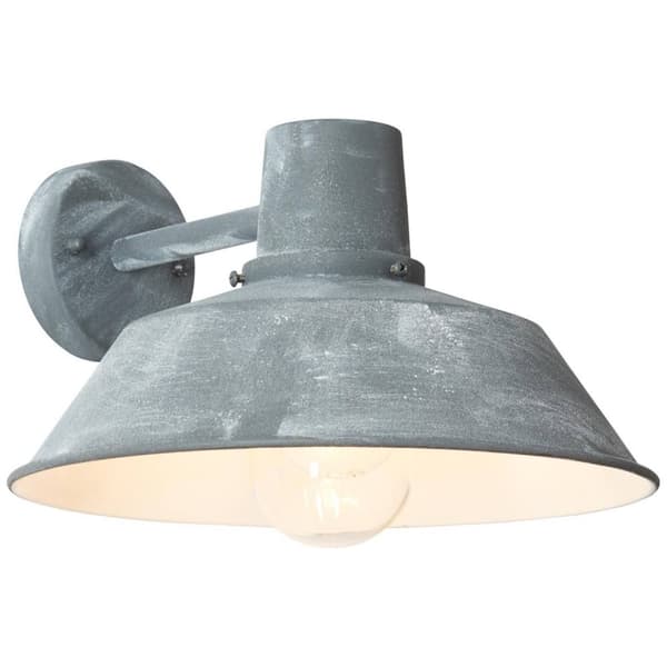 BRILLIANT lampa Humphrey utomhusvägg ljus hängande grå betong | 1x A60, E27, 60W, lämplig för normala lampor (ingår ej) | Skala A ++ till E | IP-skydd
