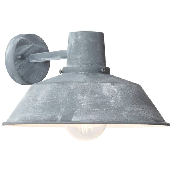 BRILLIANT lampa Humphrey utomhusvägg ljus hängande grå betong | 1x A60, E27, 60W, lämplig för normala lampor (ingår ej) | Skala A ++ till E | IP-skydd