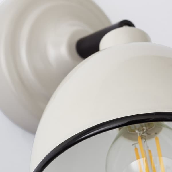 BRILLIANT lampa Telio vägglampa dragströmbrytare grå / taupe | 1x D45, E14, 28W, lämplig för dropplampor (ingår ej) | Skala A ++ till E | Med dragbryt