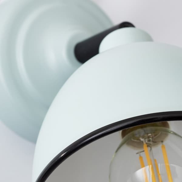 BRILLIANT lampe Telio væglampe trækkontakt lys blå | 1x D45, E14, 28W, velegnet til dryplamper (medfølger ikke) | Skala A ++ til E | Med trækkontakten