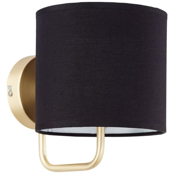 BRILLIANT lampuu Clarie seinävalaisin messinki harjattu / musta | 1x D45, E14, 40W, sopii tippalampuille (ei sisälly) | Asteikko A ++ E | Sopii LED-la
